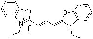 3,3'-Diethyloxacarbocyanine iodide molecular structure (CAS 905-96-4)