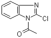 structure of CAS# 90533-07-6, 1-Acetyl-2-chlorobenzimidazole;1-(2-Chloro-1H-benzimidazol-1-yl)ethanone
