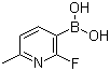 2-Fluoro-6-methylpyridine-3-boronic acid molecular structure (CAS 906744-85-2)