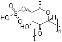 结构式 CAS# 9072-19-9, 岩藻聚糖硫酸酯