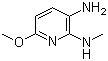 2-Methylamino-3-amino-6-methoxypyridine molecular structure (CAS 90817-34-8)