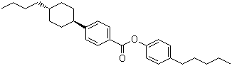structure of CAS# 90937-41-0, 4-Pentylphenyl 4-(trans-4-butylcyclohexyl)benzoate