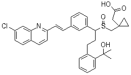 结构式 CAS# 909849-96-3, 孟鲁斯特亚砜