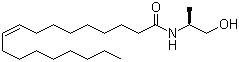 structure of CAS# 909891-90-3, (Z)-(S)-N-((2-Hydroxy-1-methyl)ethyl)-9-octadecenamide;(9Z)-N-[(1S)-2-Hydroxy-1-methylethyl]-9-octadecenamide
