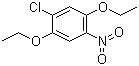 1-氯-2,5-二乙氧基-4-硝基苯分子结构 (CAS 91-43-0)