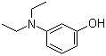 结构式 CAS# 91-68-9, 3-羟基-N,N-二乙基苯胺; 间羟基-N,N-二乙基苯胺; 间二乙氨基苯酚