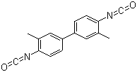 结构式 CAS# 91-97-4, 二甲基联苯二异氰酸酯; 3,3'-二甲基-4,4'-联苯二异氰酸酯; 邻联甲苯二异氰酸酯