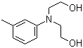 结构式 CAS# 91-99-6, N,N-双(2-羟基乙基)-间甲苯胺; 3-甲基-N,N-二羟乙基苯胺