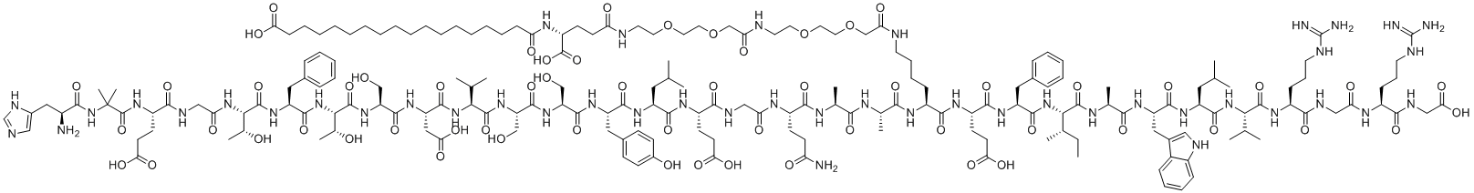 Semaglutide molecular structure (CAS 910463-68-2)