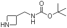 structure of CAS# 91188-15-7, 3-(N-Boc-aminomethyl)azetidine;3-(N-tert-Butoxycarbonylaminomethyl)azetidine