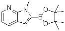 结构式 CAS# 912331-71-6, 1-甲基-1H-吡咯并[2,3-b]吡啶-2-硼酸频哪醇酯