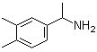 structure of CAS# 91251-29-5, alpha,3,4-Trimethylbenzylamine;1-(3,4-Dimethylphenyl)ethanamine