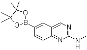 structure of CAS# 913067-91-1, 2-Methylaminoquinazoline-6-boronic acid pinacol ester;N-Methyl-6-(4,4,5,5-tetramethyl-1,3,2-dioxaborolan-2-yl)-2-quinazolinamine