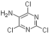 structure of CAS# 91322-00-8, 5-Amino-2,4,6-trichloropyrimidine