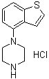 结构式 CAS# 913614-18-3, 1-苯并[b]噻吩-4-基哌嗪单盐酸盐