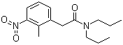 structure of CAS# 91374-22-0, 2-Methyl-3-nitro-N,N-dipropylphenylacetamide;2-Methyl-3-nitro-N,N-dipropylbenzeneacetamide
