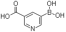 结构式 CAS# 913836-03-0, 5-硼酸基烟酸