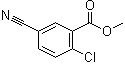 structure of CAS# 914106-36-8, 2-Chloro-5-cyanobenzoic acid methyl ester