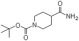 structure of CAS# 91419-48-6, N-Boc-4-Piperidinecarboxamide;tert-Butyl 4-(aminocarbonyl)tetrahydropyridine-1-carboxylate
