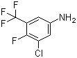 structure of CAS# 914225-61-9, 3-Chloro-4-fluoro-5-trifluoromethylaniline