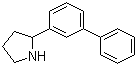 structure of CAS# 914299-84-6, 2-(3-Biphenylyl)pyrrolidine;2-[1,1'-Biphenyl]-3-ylpyrrolidine