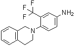 结构式 CAS# 914348-87-1, 4-(3,4-二氢-2(1H)-异喹啉基)-3-(三氟甲基)苯胺