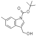 结构式 CAS# 914349-04-5, 3-(羟基甲基)-6-甲基-1H-吲哚-1-羧酸叔丁酯