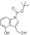 结构式 CAS# 914349-12-5, 4-羟基-3-(羟基甲基)-1H-吲哚-1-羧酸叔丁酯