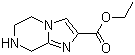 结构式 CAS# 91476-82-3, 5,6,7,8-四氢咪唑并[1,2-a]吡嗪-2-羧酸乙酯