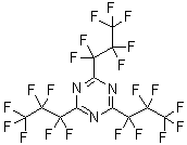 structure of CAS# 915-76-4, 2,4,6-Tris(heptafluoropropyl)-s-triazine;NSC 71020; 2,4,6-Tris(heptafluoropropyl)-1,3,5-triazine