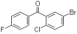 结构式 CAS# 915095-85-1, (5-溴-2-氯苯基)(4-氟苯基)甲酮