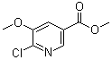 结构式 CAS# 915107-31-2, 6-氯-5-甲氧基烟酸甲酯