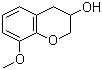 structure of CAS# 91520-01-3, 3,4-Dihydro-8-methoxy-2H-1-benzopyran-3-ol