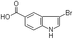 结构式 CAS# 916179-87-8, 3-溴吲哚-5-甲酸