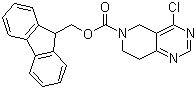 structure of CAS# 916420-25-2, (9H-Fluoren-9-yl)methyl 4-chloro-7,8-dihydropyrido[4,3-d]pyrimidine-6(5H)-carboxylate