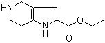 structure of CAS# 916420-29-6, 4,5,6,7-Tetrahydro-1H-pyrrolo[3,2-c]pyridine-2-carboxylic acid ethyl ester