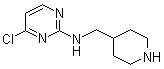 结构式 CAS# 916791-16-7, 4-氯-N-(4-哌啶基甲基)-2-嘧啶胺