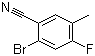 结构式 CAS# 916792-07-9, 2-溴-4-氟-5-甲基苯腈