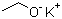 乙醇钾分子结构 (CAS 917-58-8)