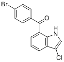 structure of CAS# 91714-51-1, Bromfenac Impurity 42;(4-Bromo-phenyl)-(3-chloro-1H-indol-7-yl)-methanone