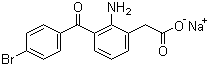 structure of CAS# 91714-93-1, Bromfenac sodium;Sodium [2-amino-3-(4-bromobenzoyl)phenyl]acetate; 2-Amino-3-(4-bromobenzoyl)phenylacetic acid sodium salt