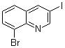 结构式 CAS# 917251-85-5, 8-溴-3-碘喹啉