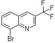 结构式 CAS# 917251-86-6, 8-溴-3-(三氟甲基)喹啉