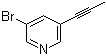 结构式 CAS# 917772-69-1, 3-溴-5-(丙炔-1-基)吡啶