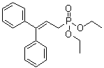 结构式 CAS# 91861-56-2, (3,3-二苯基-2-丙烯基)膦酸二乙酯