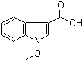 结构式 CAS# 91913-76-7, 1-甲氧基吲哚-3-羧酸