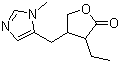 Pilocarpine molecular structure (CAS 92-13-7)