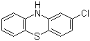 2-氯吩噻嗪分子结构 (CAS 92-39-7)