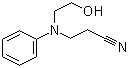 structure of CAS# 92-64-8, N-Cyanoethyl-hydroxyethyl aniline;3-(N-(2-Hydroxyethyl)anilino)propiononitrile