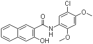 N-(5-氯-2,4-二甲氧基苯基)-3-羟基-2-萘甲酰胺分子结构 (CAS 92-72-8)